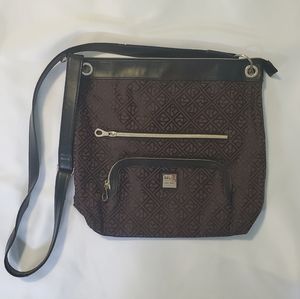 Relic Brown and Black Crossbody Bag